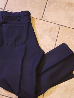 Wrangler Men's Navy Dress Pants - Straight Leg